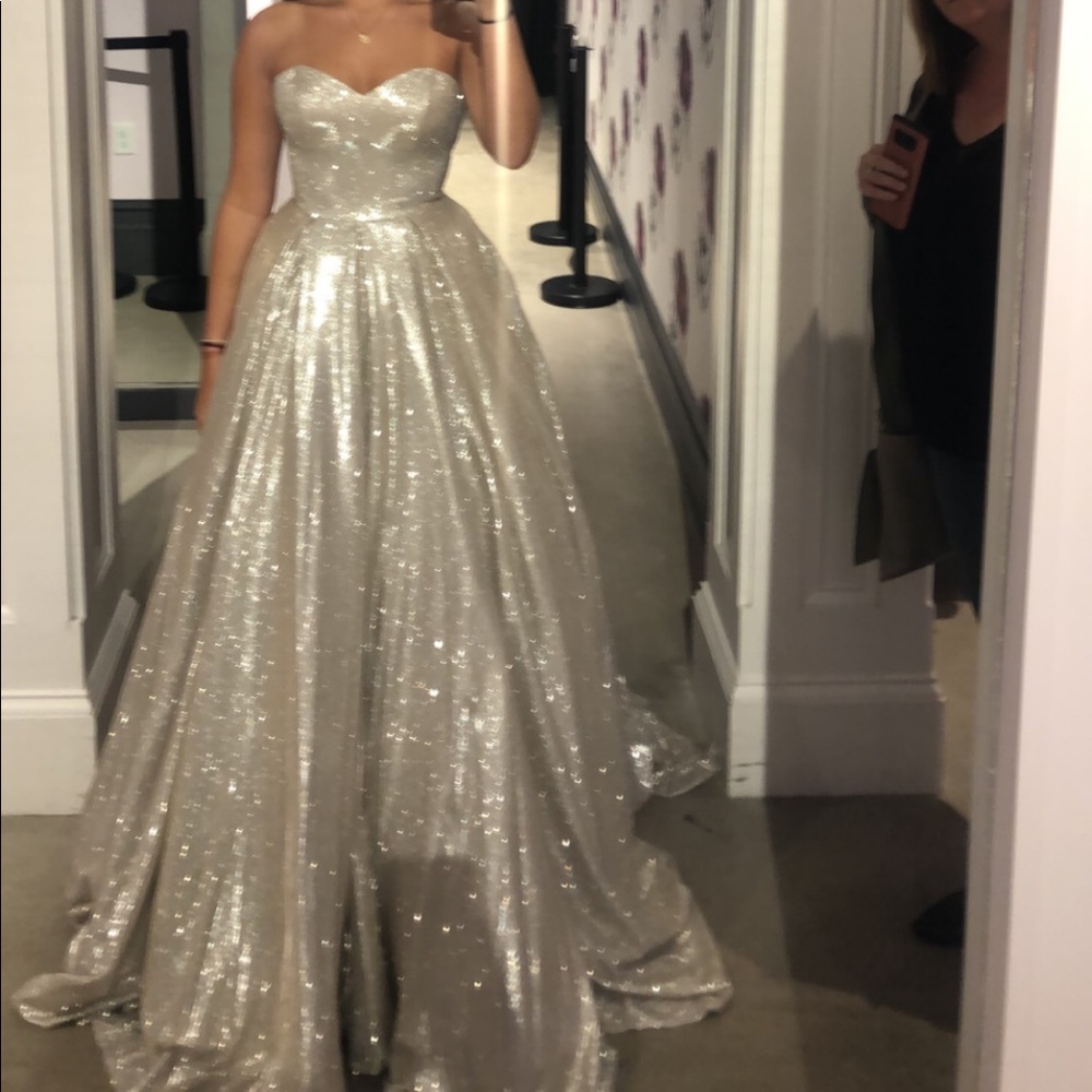 Sherri Hill Champagne Gown